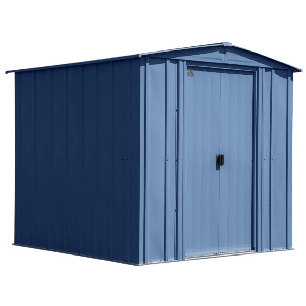 Arrow Classic Steel Storage Shed, 6x7, Blue Grey
