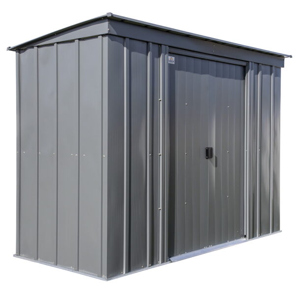 Arrow Classic Steel Storage Shed, 8x4, Charcoal