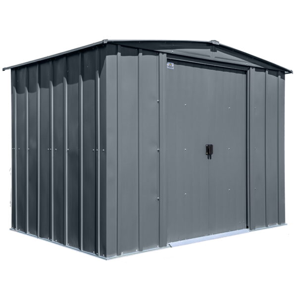 Arrow Classic Steel Storage Shed, 8X6, Charcoal