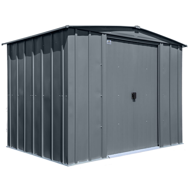 Arrow Classic Steel Storage Shed, 8X6, Charcoal