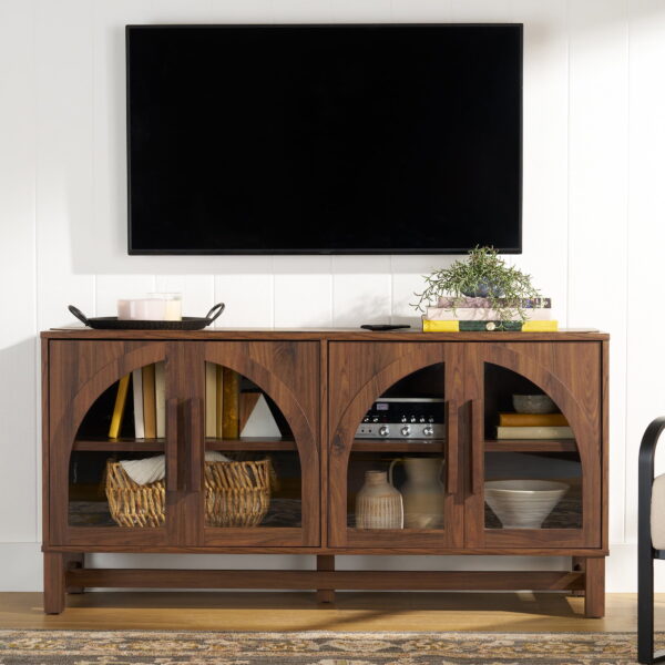 Better Homes & Gardens Juliet Arc TV Stand, Walnut