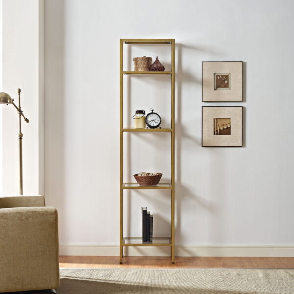 Crosley Furniture Aimee Narrow Etagere Bookcase