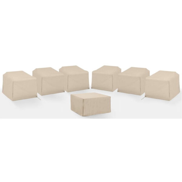 Crosley Brands 7Pc Outdoor Sectional Furniture Cover Set