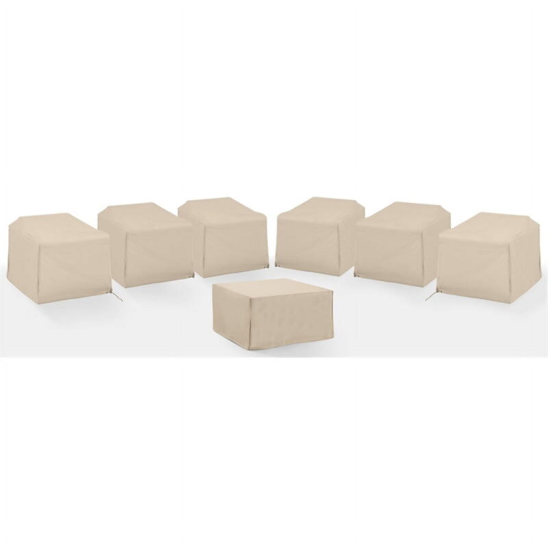 Crosley Brands 7Pc Outdoor Sectional Furniture Cover Set