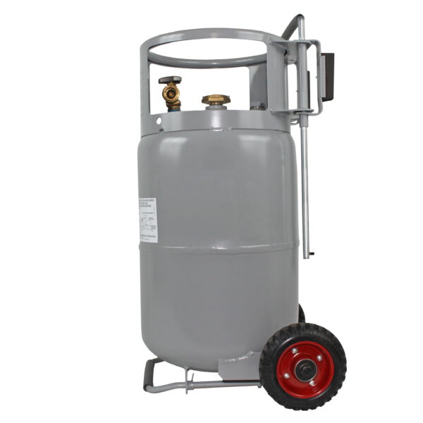 Flame King YSN30HOG Horizontal & Vertical Propane Cylinder with Premium OPD & Built-in Gauge, Gray