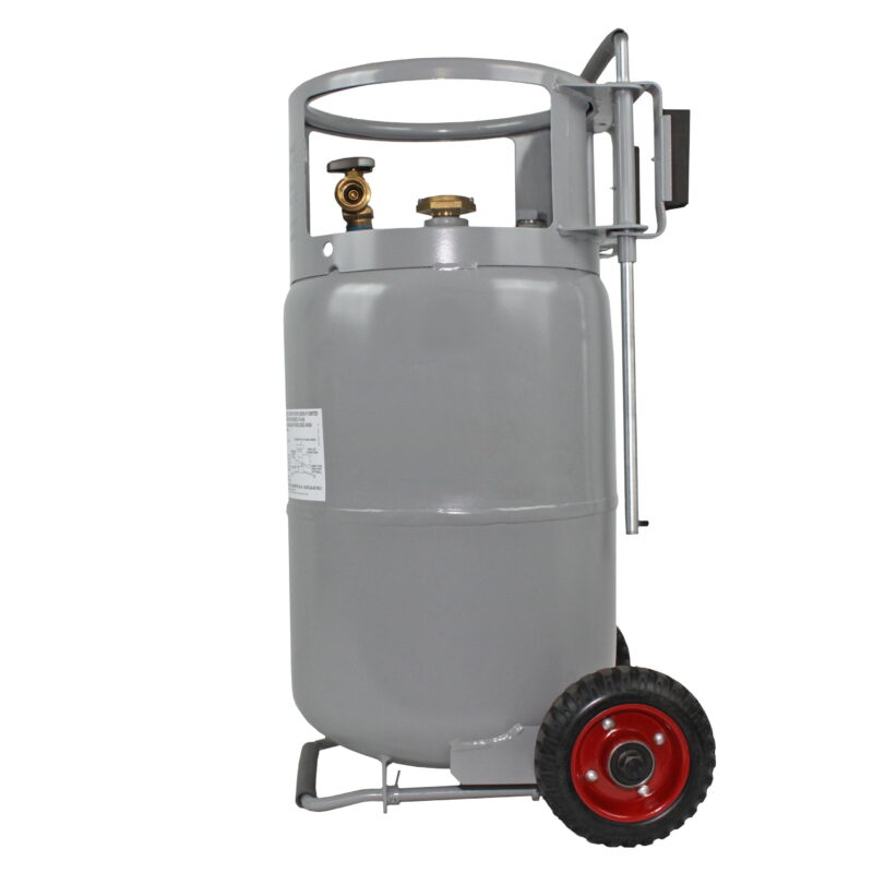 Flame King YSN30HOG Horizontal & Vertical Propane Cylinder with Premium OPD & Built-in Gauge, Gray