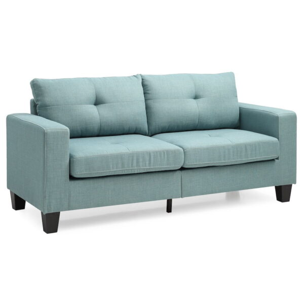 Glory Furniture Newbury Sofa in Teal Color
