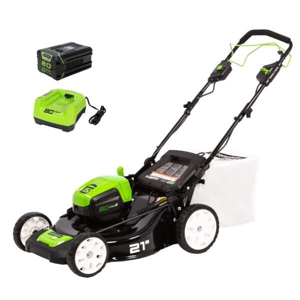 Greenworks 80V 21" Self Propelled Mower, 5Ah Battery and Charger 2502402NV​