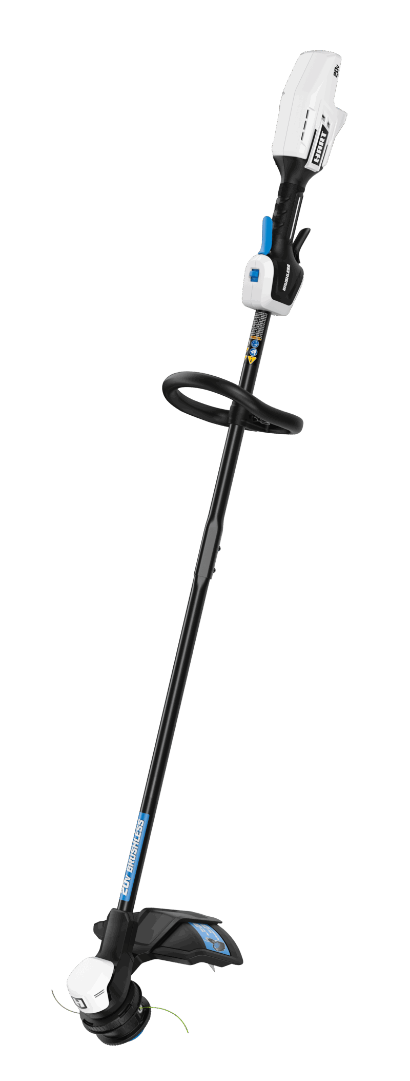 HART 20-Volt 13-inch Brushless String Trimmer with 4Ah Battery and Charger Starter Kit Bundle