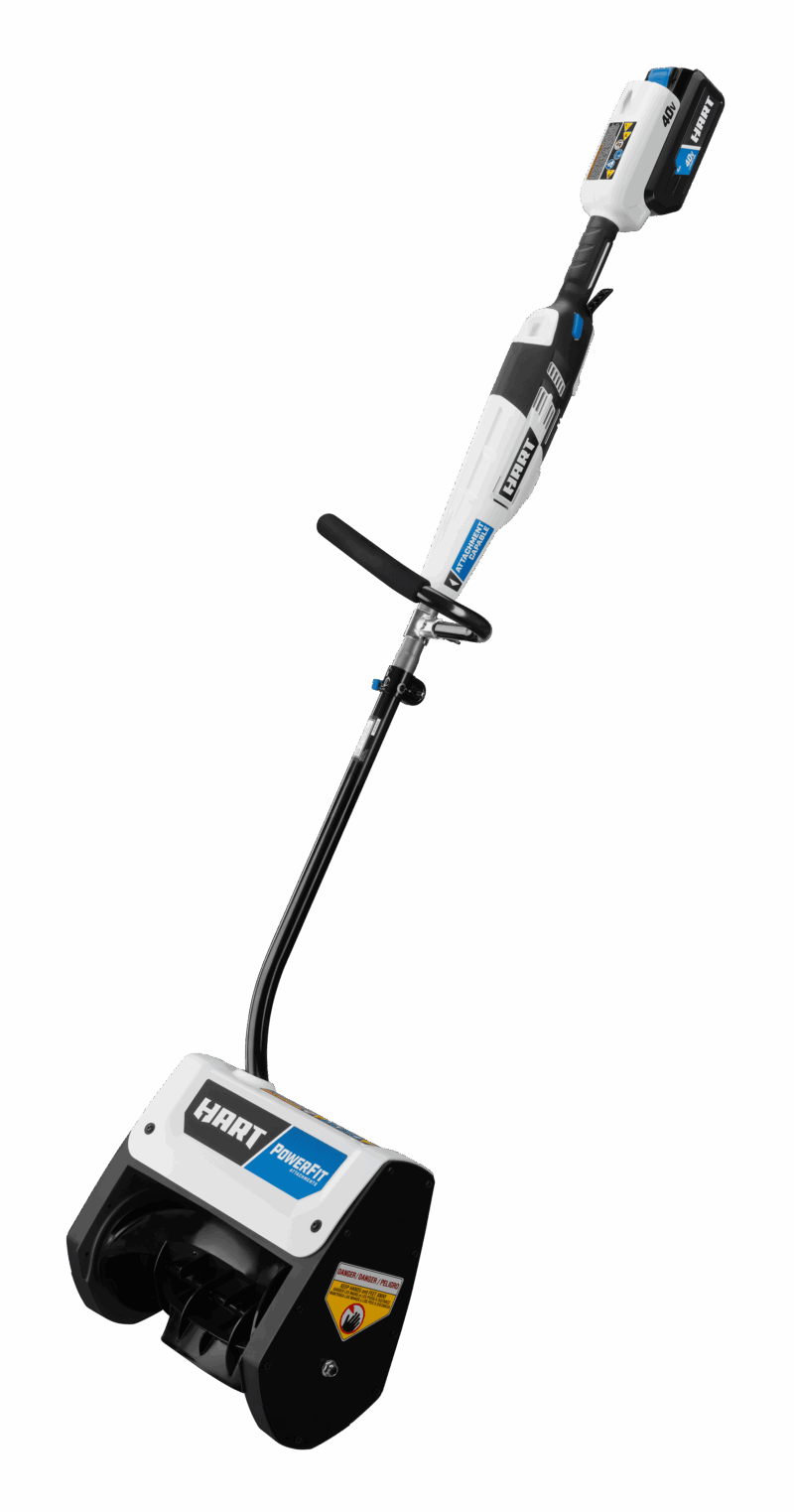 HART 40-Volt 12-inch Single Stage Battery-Powered Snow Shovel Kit, (1) 4.0Ah Lithium-Ion Battery