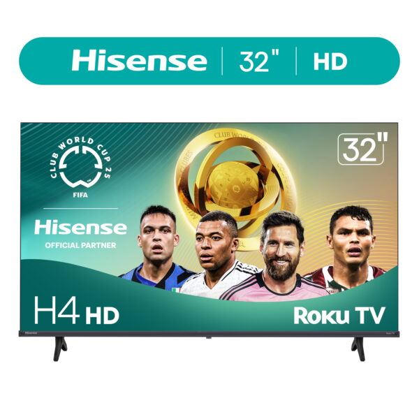 Hisense 32-Inch Class H4 Series HD Roku Smart TV (32H4030F3) - 720P HD LCD Screen, LED TV, DTS TruSurround Sound, Motion Rate 120, Gmaing Mode