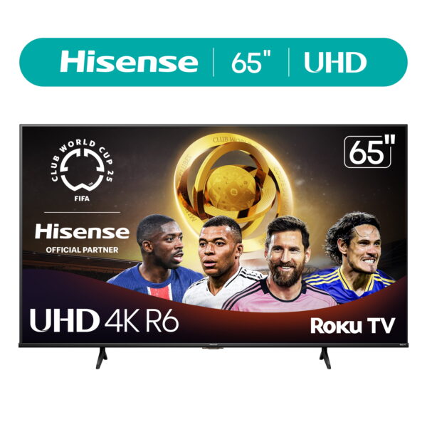 Hisense 65" Class 4K UHD LCD Roku Smart TV HDR R6 Series 65R6E4