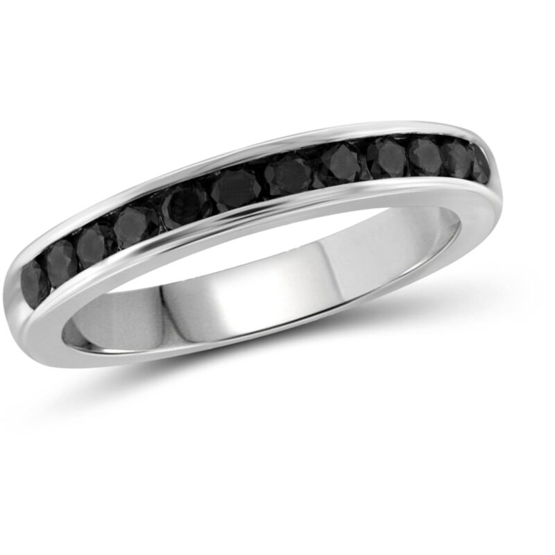 JewelersClub Diamond Rings for Women – 0.50 Carat Black Diamond Ring Jewelry– Sterling Silver Bands for Women –– Ring by JewelersClub