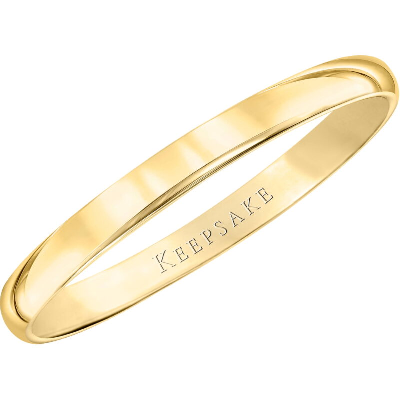 Keepsake Band 10K Yellow Gold Wedding Ring, 2mm