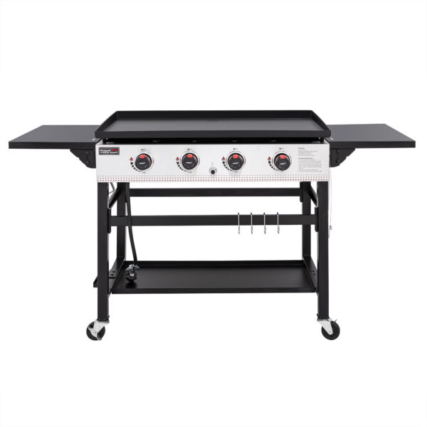 Royal Gourmet 36" GB4002 4-Burner Flat Top Gas Grill, 36-inch Griddle for Outdoor Events, Camping, and BBQ, Black