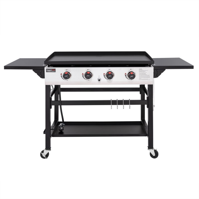 Royal Gourmet 36" GB4002 4-Burner Flat Top Gas Grill, 36-inch Griddle for Outdoor Events, Camping, and BBQ, Black