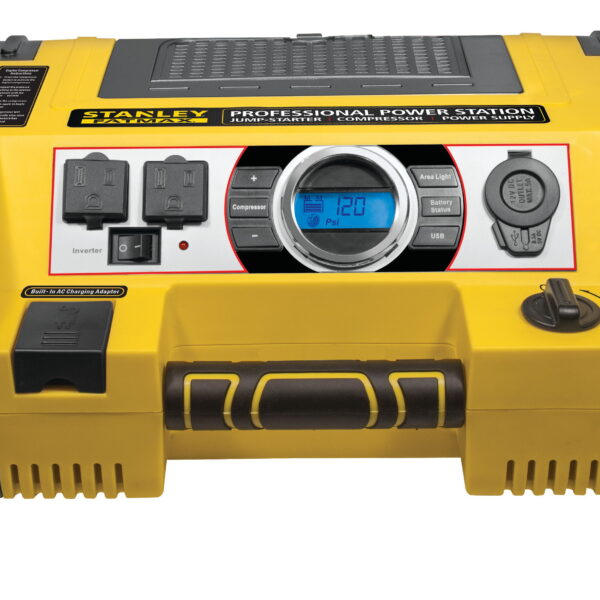 STANLEY 700A Instant/1400A Peak Professional Power Station w/Compressor and 500W Inverter