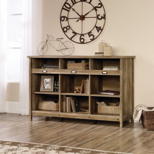 Sauder Adept 9 Cubby Storage Unit, Craftsman Oak Finish