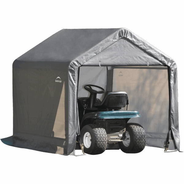 Shelterlogic Shed-In-A-Box Steel Metal Peak Roof Storage 6 X 6 X 6' Shed Grey