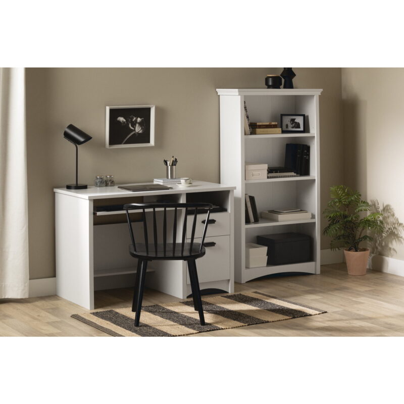 South Shore Gascony, Traditional Bookcase, Standard White