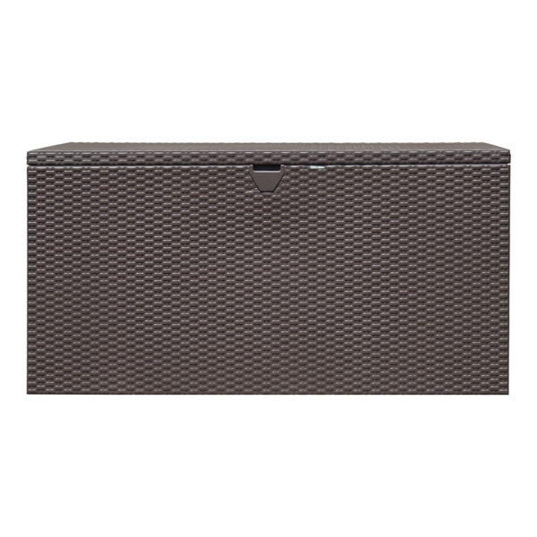 Spacemaker HDG Outdoor Weather-Resistant 134.5 Gallon Metal Deck Box, Espresso