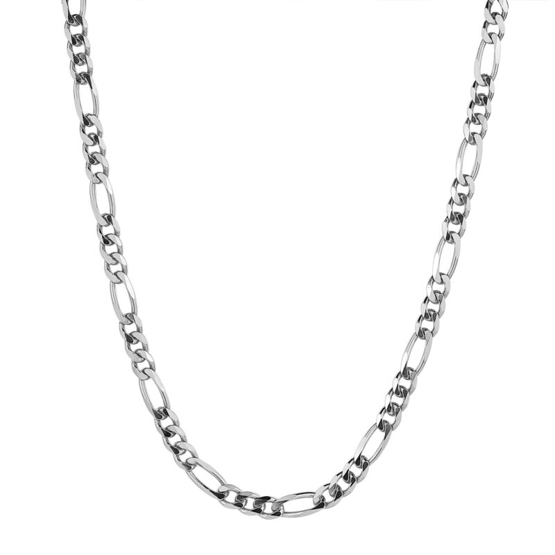Sterling silver Men's 24" figaro chain necklace
