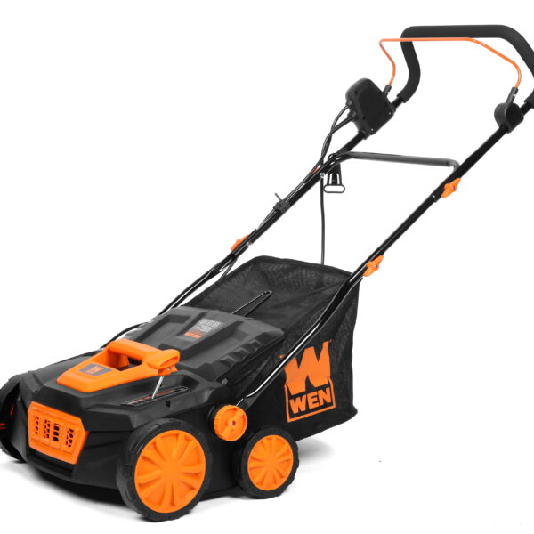 WEN 15-Inch 13-Amp 2-in-1 Electric Dethatcher and Scarifier with Collection Bag