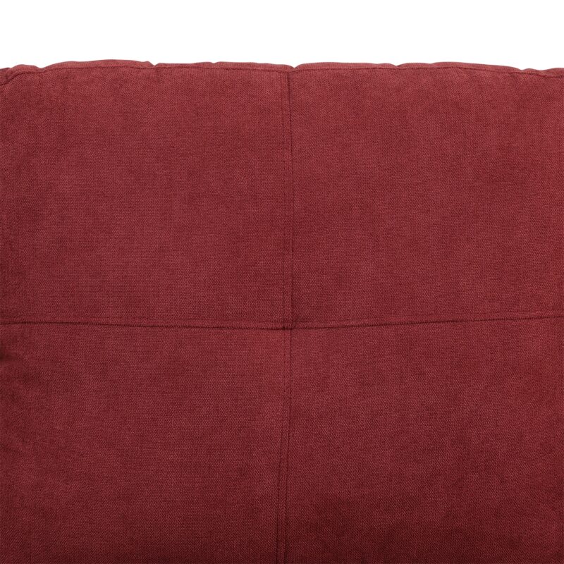 Hommoo L Shaped Couch Set Sectional Sofa Set, Flannel Living Room Furniture Sets, 4-Seat Couches and Sofa Set for Home, Apartment, Dorm, Red(No Ottoman) - Image 7