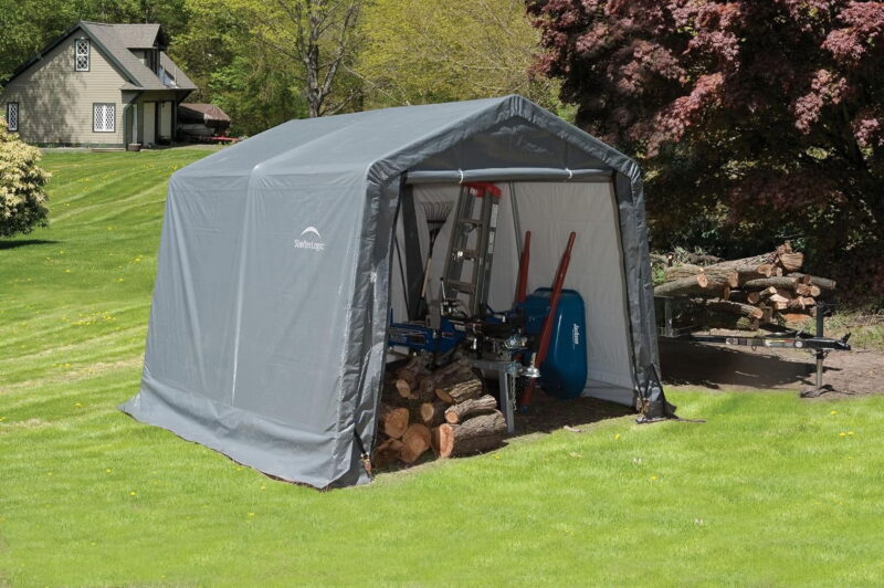 ShelterLogic 10 Ft. x 10 Ft. Shed-in-a-Box, Peak Gray 70333 - Image 7