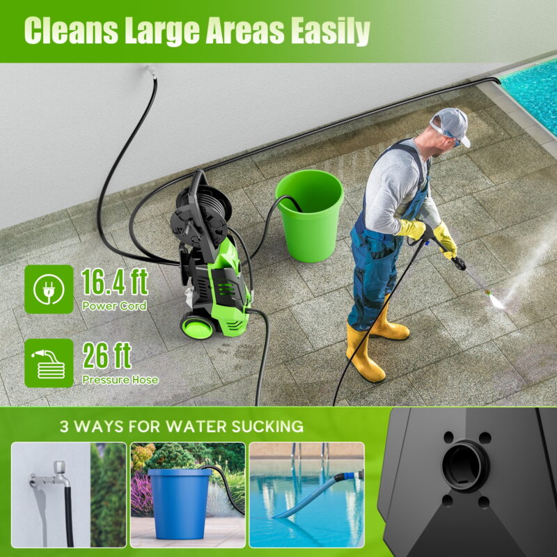 Fenbeli 3000 PSI Electric Pressure Washer, 2.0 GPM Power Washer for Cars, Homes, Driveways, and Decks - Image 3