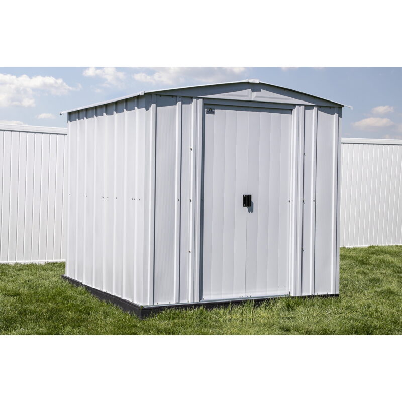 Arrow Classic Steel Storage Shed, 6x7, Flute Grey - Image 6