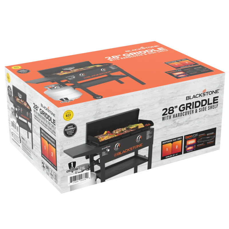 Blackstone Original 2-Burner 28" Propane Omnivore Griddle with Hard Cover - Image 4