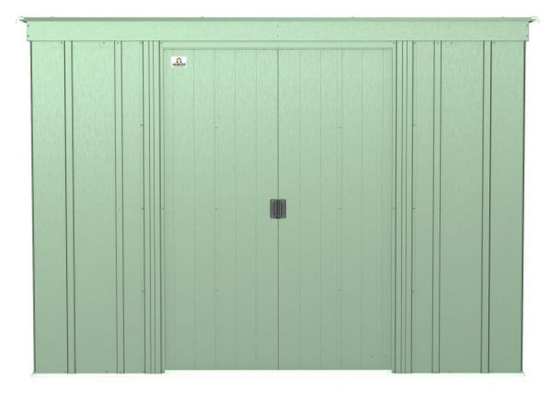 Arrow Classic Steel Storage Shed, 8x4, Sage Green - Image 6