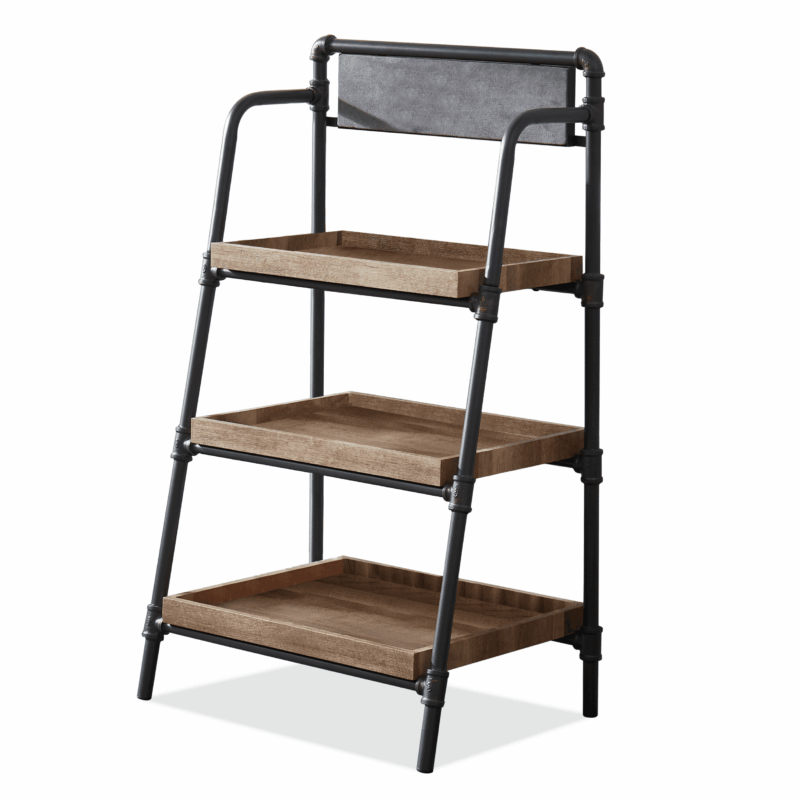 Furniture of America Siff 3-Shelf Bookcase, Sand Black - Image 2