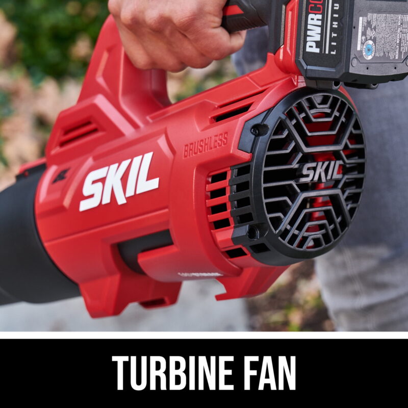 SKIL BL4714B-10 PWR CORE 20 20V Brushless 400 CFM Leaf Blower w/4.0Ah Battery & Charger - Image 7