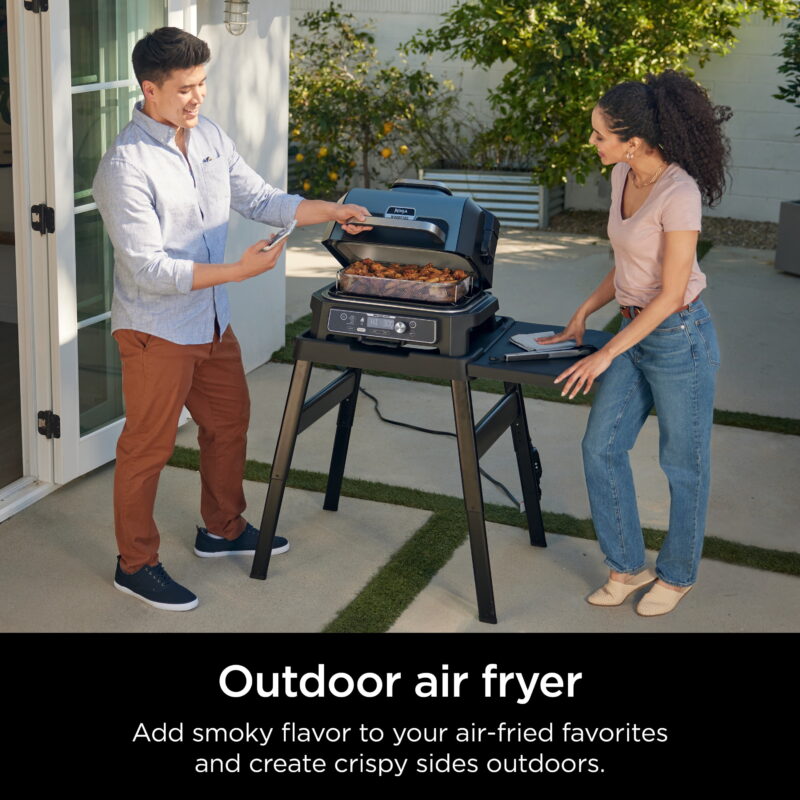 Ninja Woodfire ProConnect 20" 1760W Electric Outdoor Grill With Digital Display - Image 3
