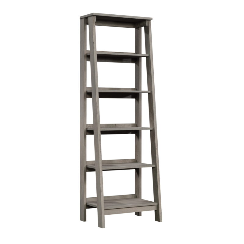 Sauder Trestle 5-Shelf Open Display Bookcase, Mystic Oak Finish - Image 3