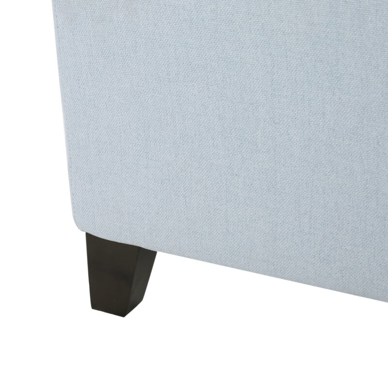 MAYEERTY 50.75" Light Sky Upholstered Ottoman Bench - Multi-functional Storage for Entryway/Bedroom/Living Room - Image 5