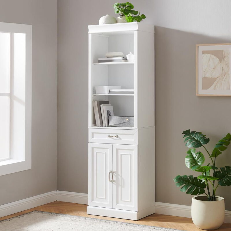 Crosley Furniture Stanton Storage Bookcase, Bookshelf Cabinet with Shelves, Kitchen and Living Room - Image 4