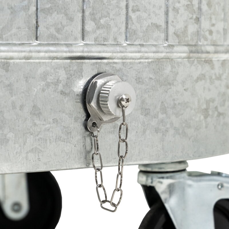 Permasteel 80-Qt Galvanized Steel Rolling Cooler with Wheels - Image 6