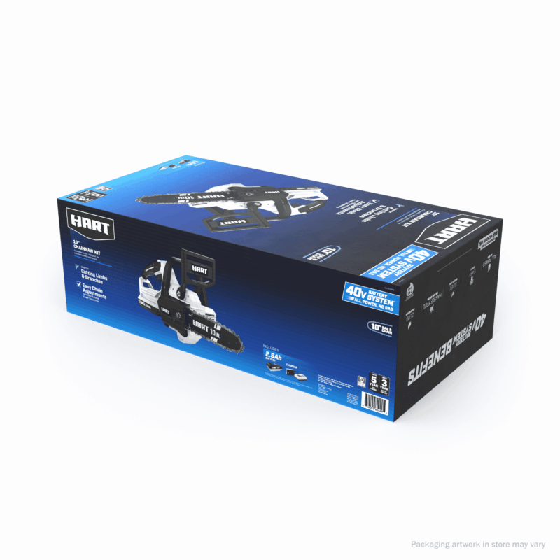 HART 40V 10" Battery-Powered Chainsaw Kit, (1) 2.5 Ah Lithium-Ion Battery - Image 4