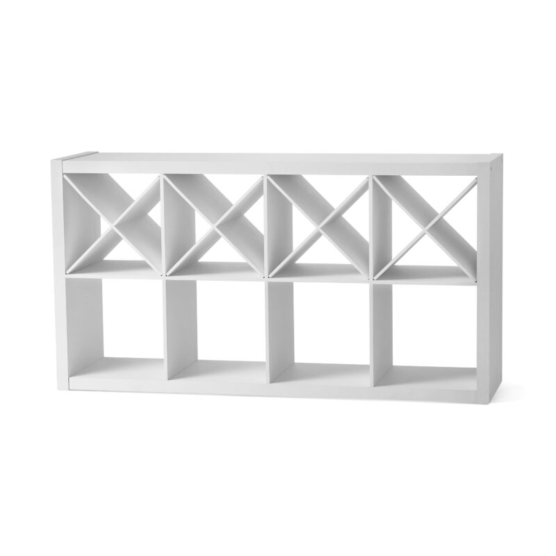 Better Homes & Gardens 8 Cube Organizer with 4 X Shelf Inserts, White Texture - Image 4