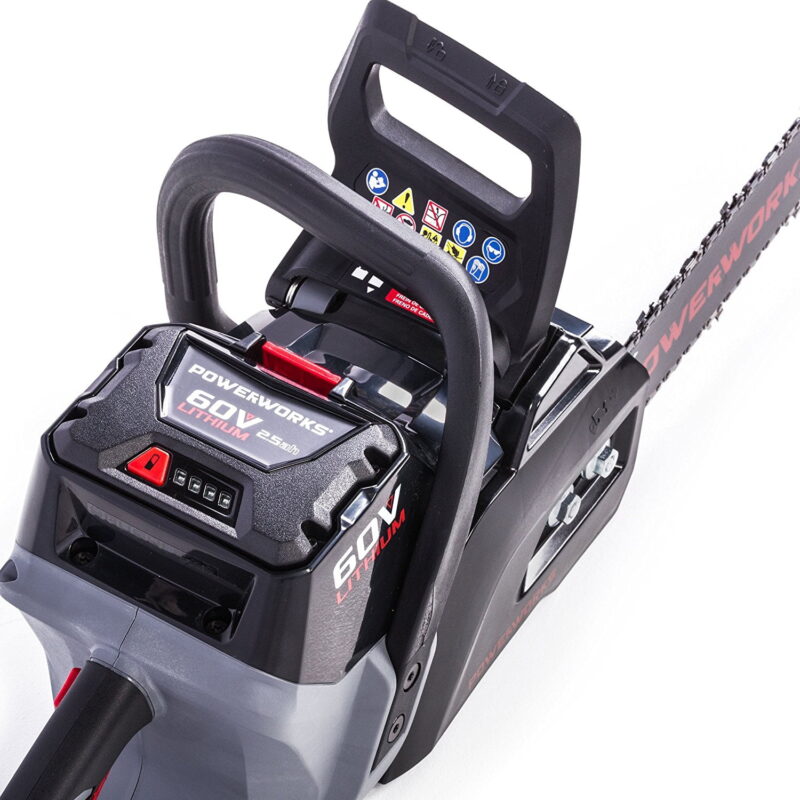 Discontinued - Powerworks 16-inch 60V Brushless Chainsaw, 2.5Ah Battery and Charger Included 2001413 - Image 2