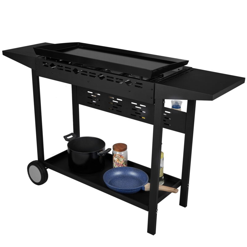 Vebreda 4-Burner 30" Griddle Propane Gas Grill, Black - Image 4