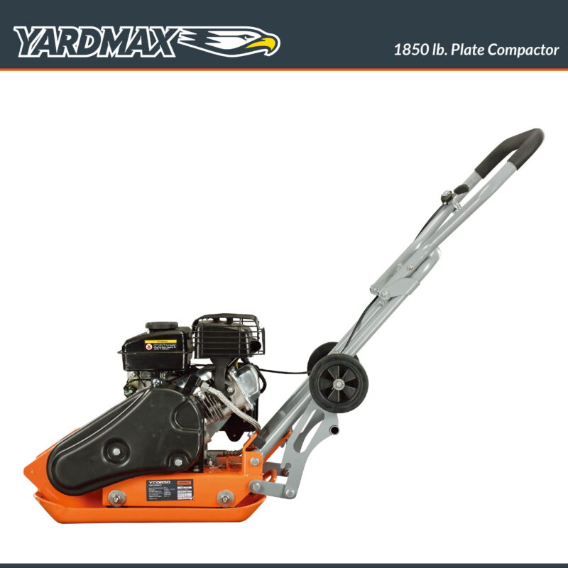 YARDMAX 2.5HP, 1850 lb, 79cc, Compaction Plate Compactor, 5900 VPM - Image 3