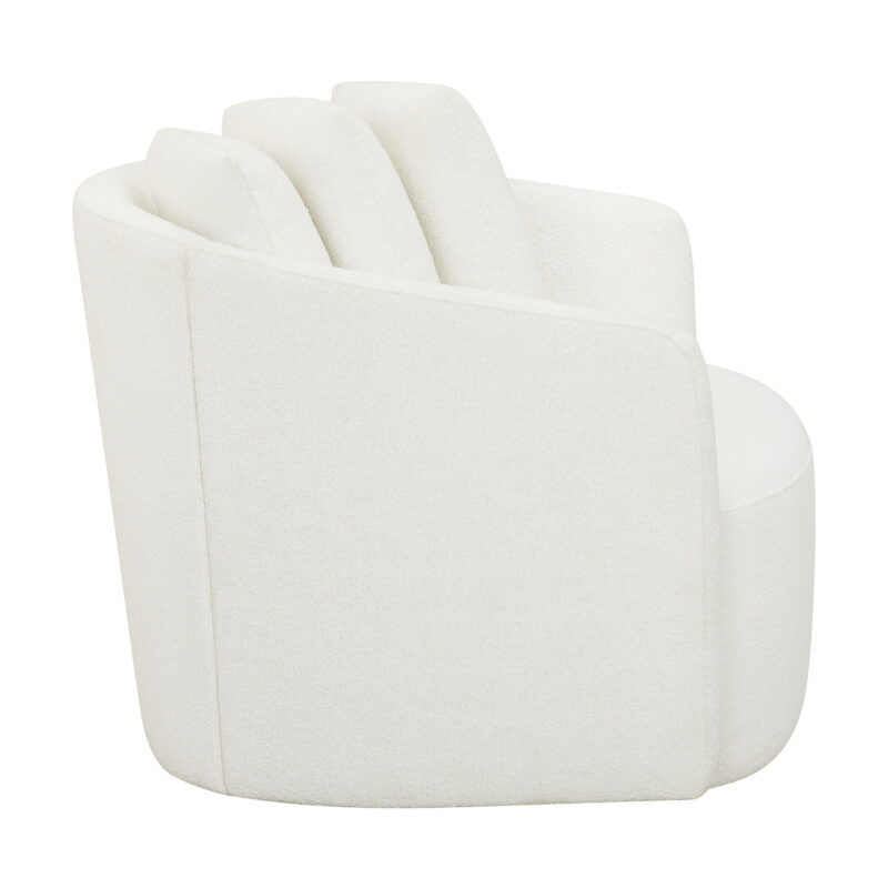 Beautiful Drew Accent Chair by Drew Barrymore, Cream Boucle - Image 3