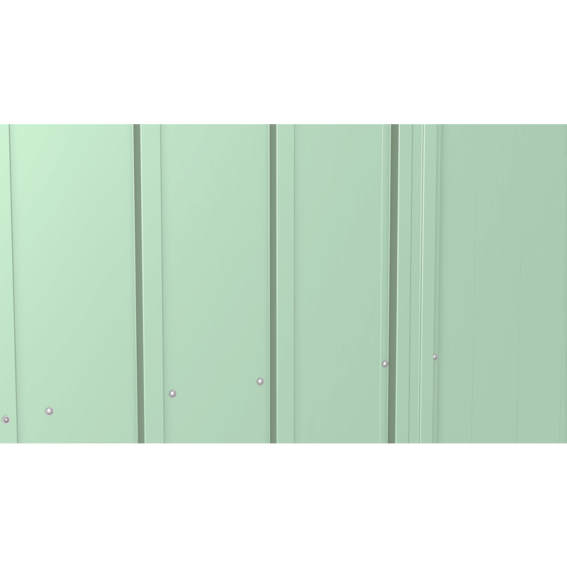 Arrow Classic Steel Storage Shed, 6x4, Sage Green - Image 3