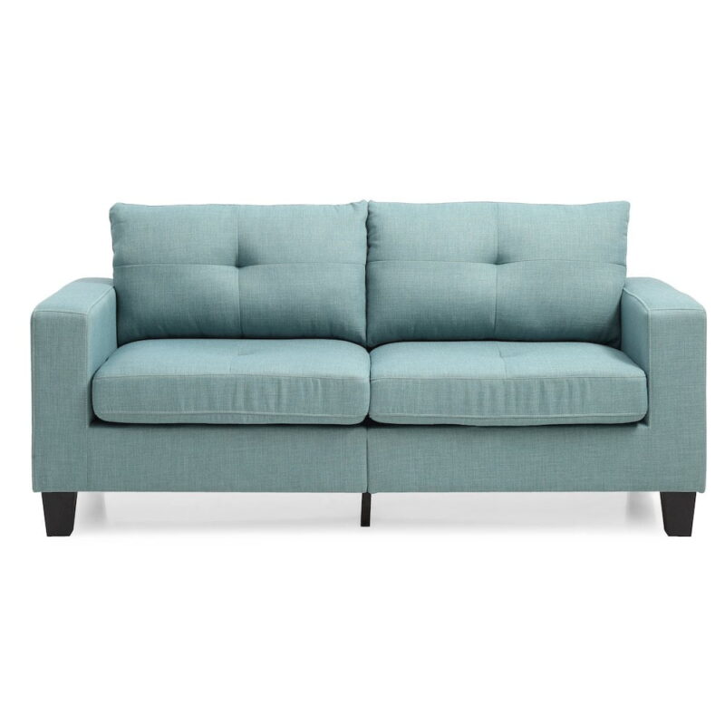 Glory Furniture Newbury Sofa in Teal Color - Image 6