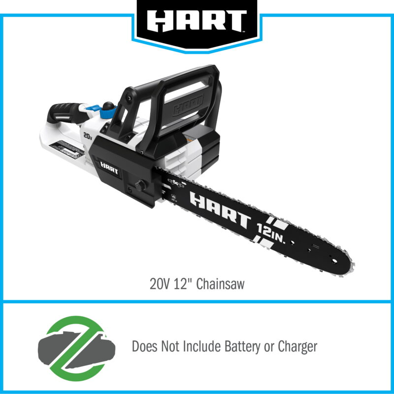 HART 20V 12" Cordless Chainsaw (Battery Not Included) - Image 7