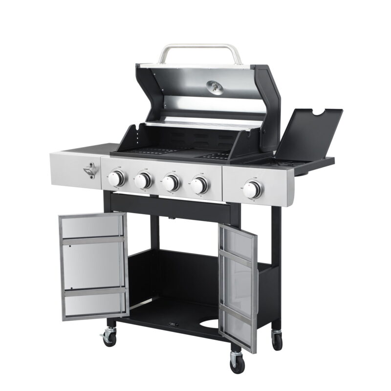 Miniyam 4 Burners BBQ Propane Gas Grill with Side Burner for Outdoor Barbecue, 46790 BTU Output - Image 7